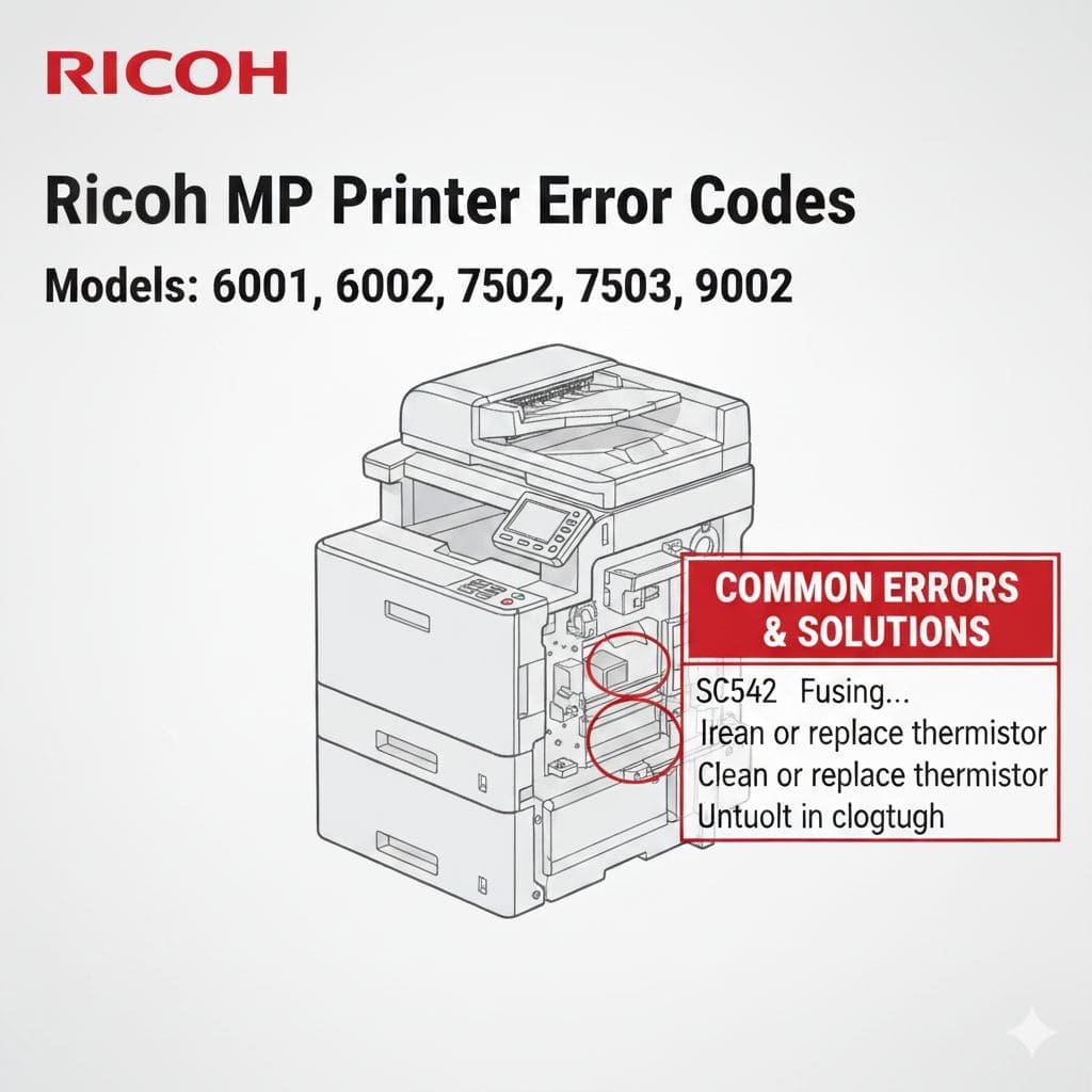 Khắc phục tình trạng máy Ricoh báo lỗi SC 541 nhanh chóng