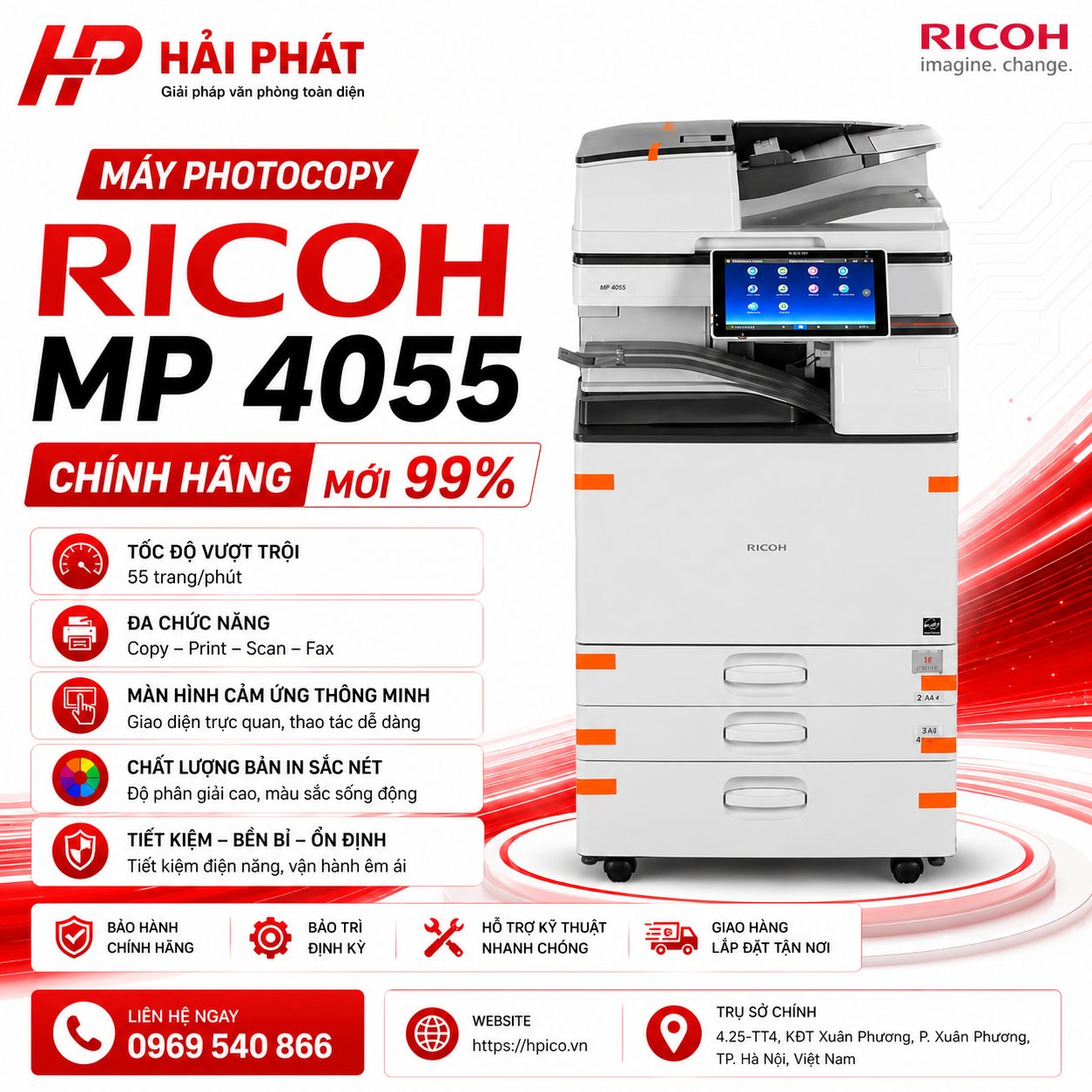 Máy photocopy Ricoh MP 4055