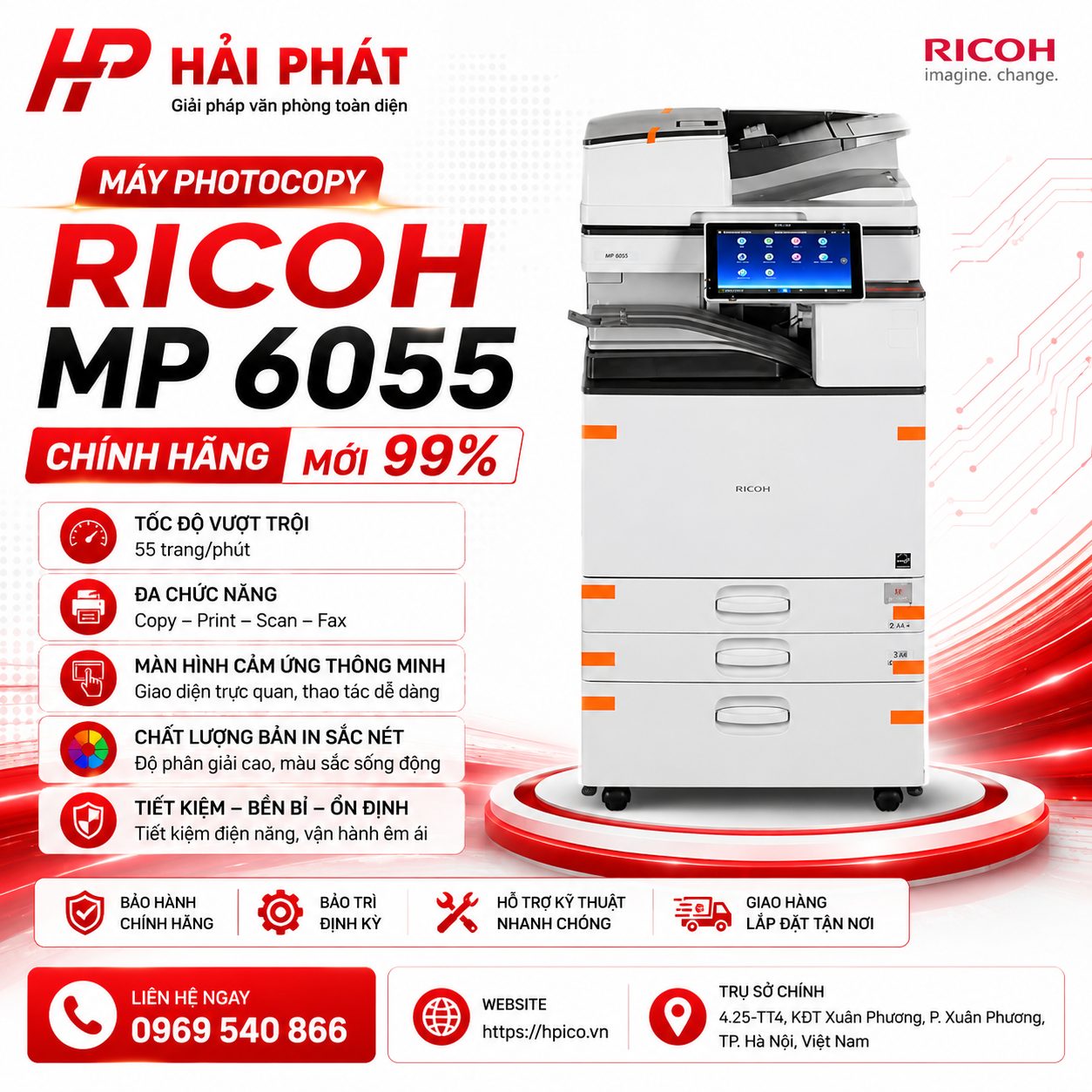 Máy photocopy Ricoh MP 6055
