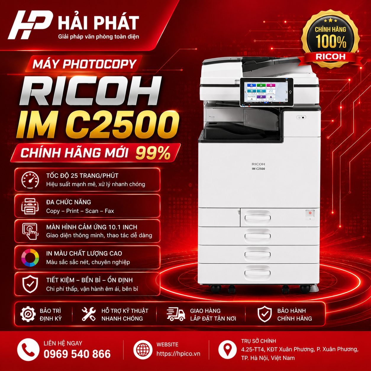 Máy photocopy Ricoh IM C2500