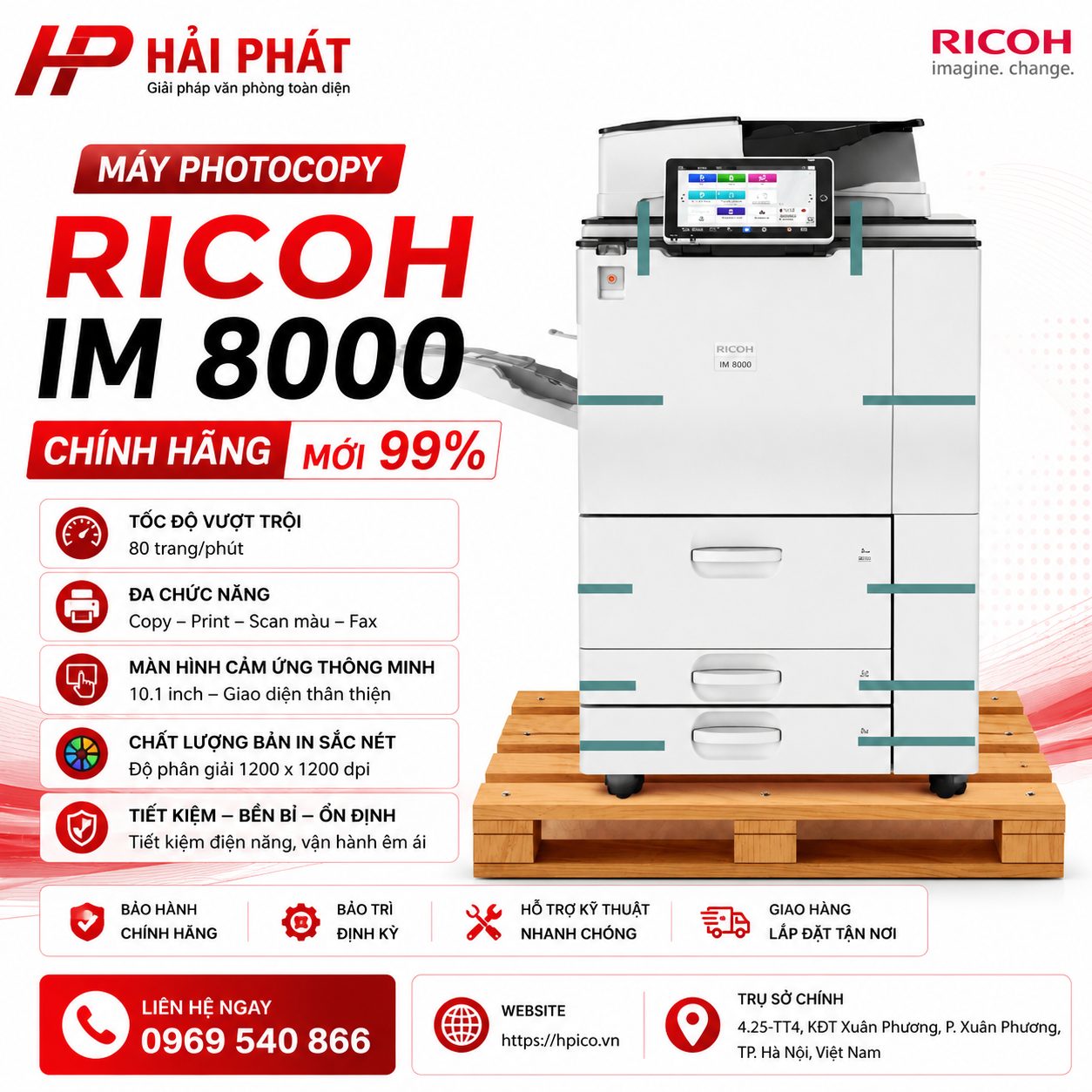 Máy photocopy Ricoh IM 8000
