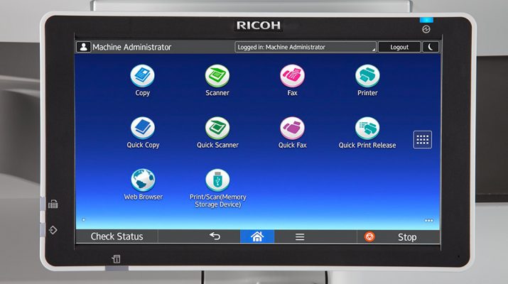 Màn hình máy photocopy Rioch Mp 6055 Màn hình máy photocopy Rioch Mp 6055
