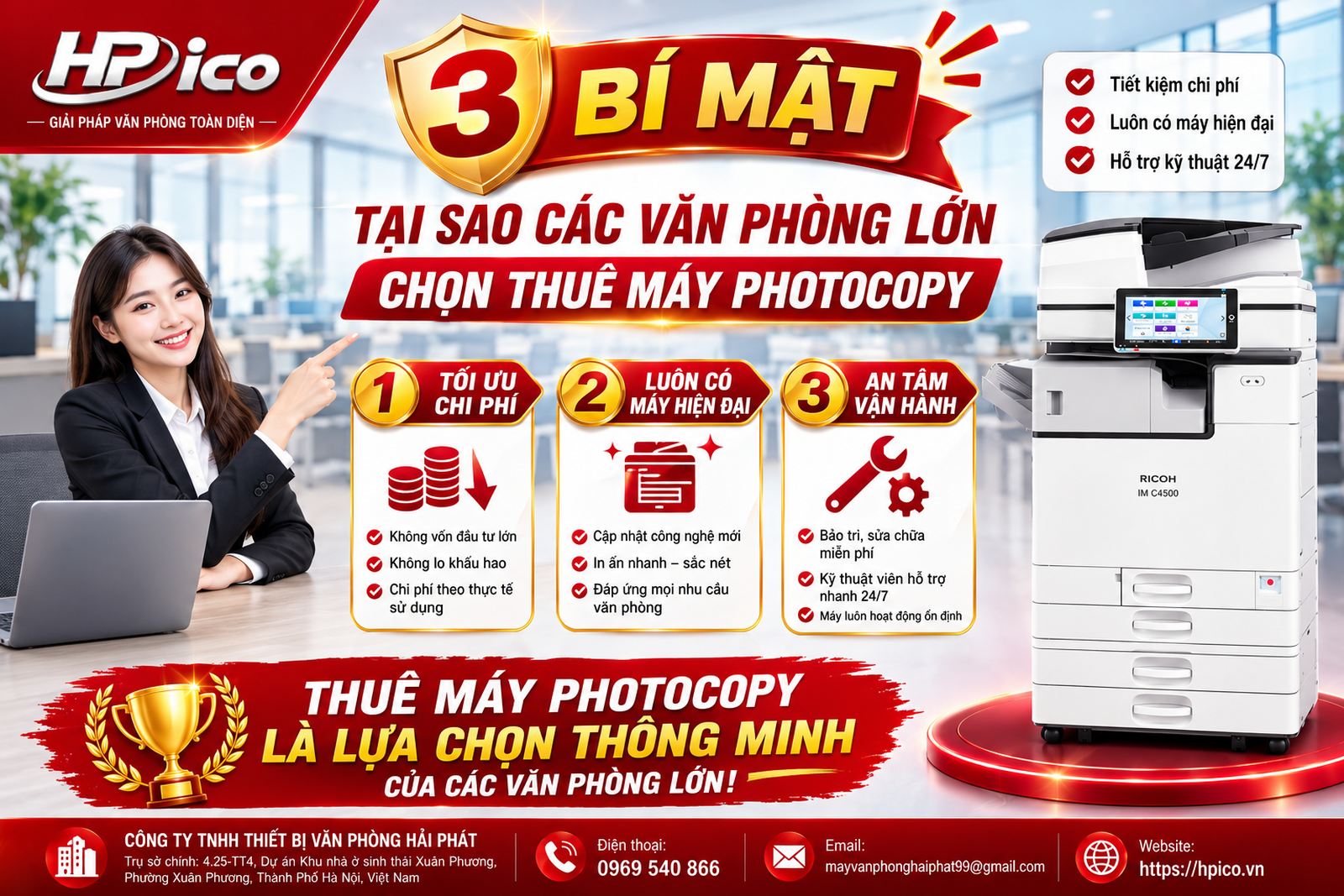 BẬT MÍ 3 "BÍ MẬT" TẠI SAO CÁC VĂN PHÒNG LỚN CHỌN THUÊ MÁY PHOTOCOPY BẬT MÍ 3 "BÍ MẬT" TẠI SAO CÁC VĂN PHÒNG LỚN CHỌN THUÊ MÁY PHOTOCOPY
