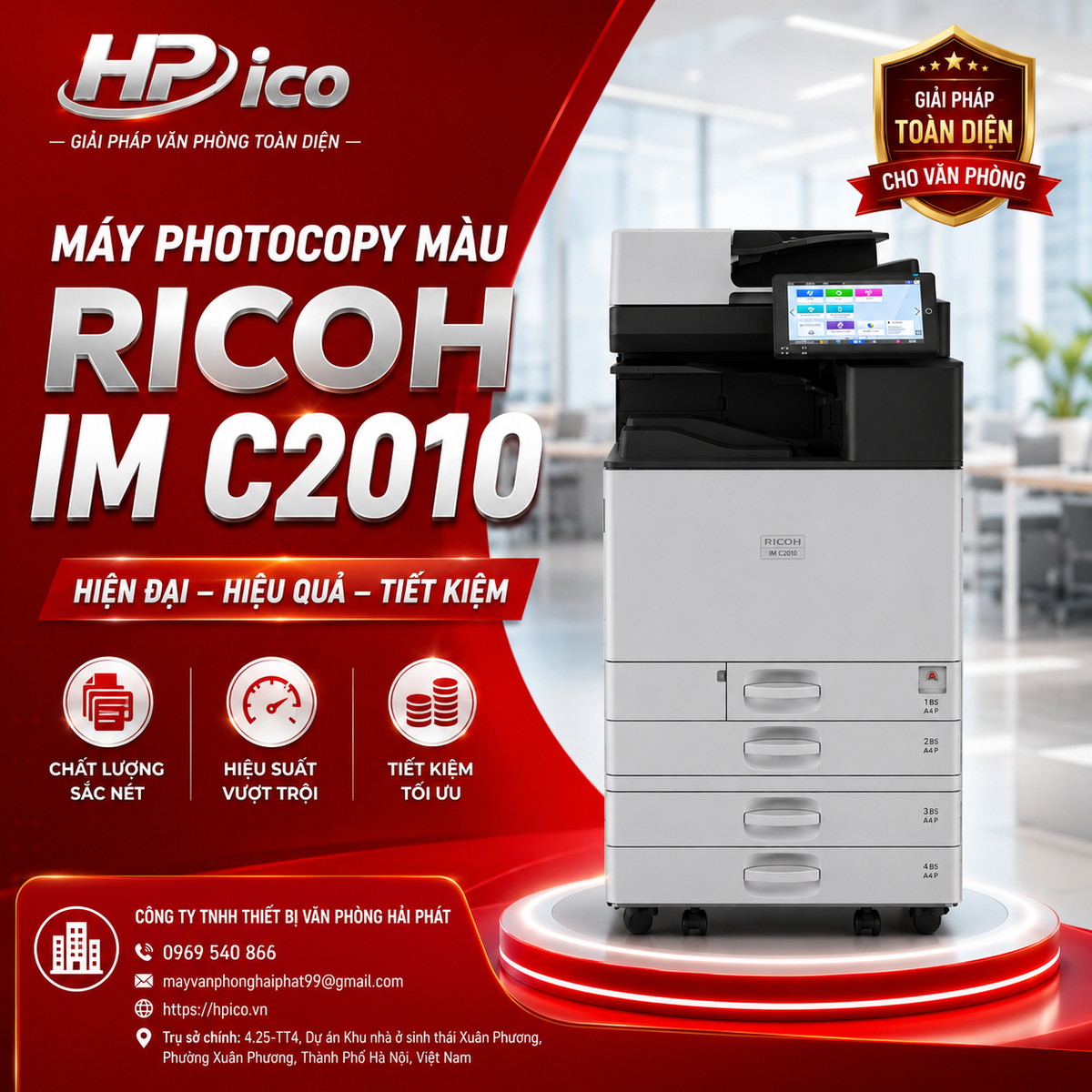 Máy photocopy màu RICOH IM C2010