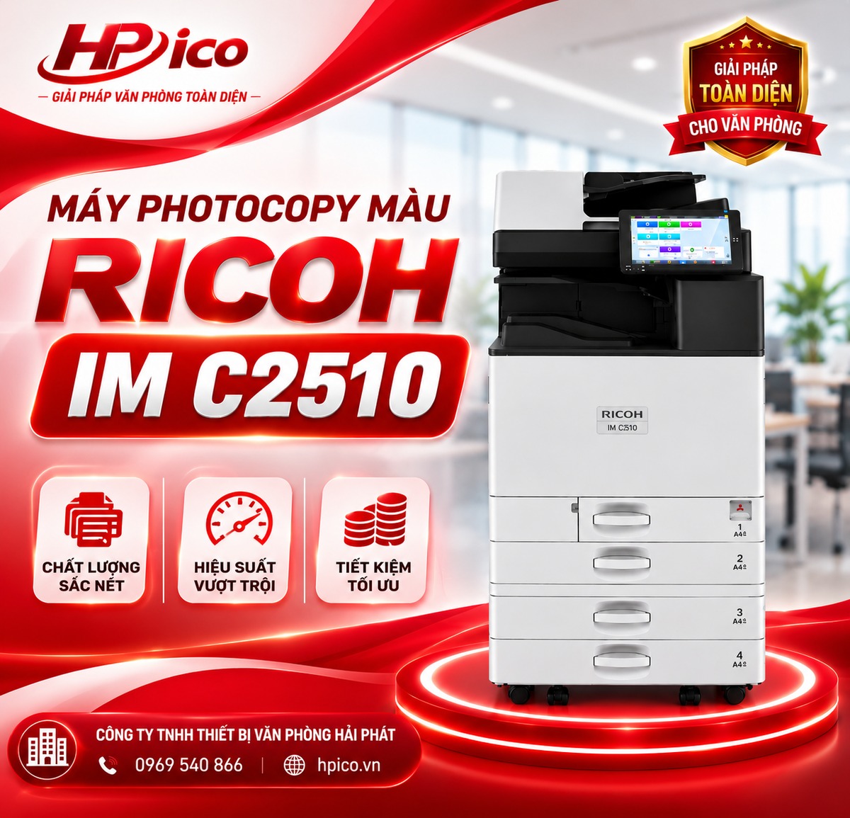 Máy photocopy màu RICOH IM C2510