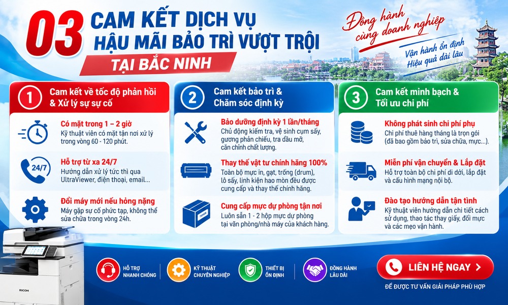 CAM KẾT DỊCH VỤ HẬU MÃI VƯỢT TRỘI