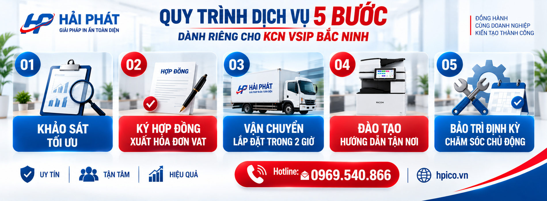 Cho thuê máy photo tại KCN VSIP Bắc Ninh - Bắc Ninh
